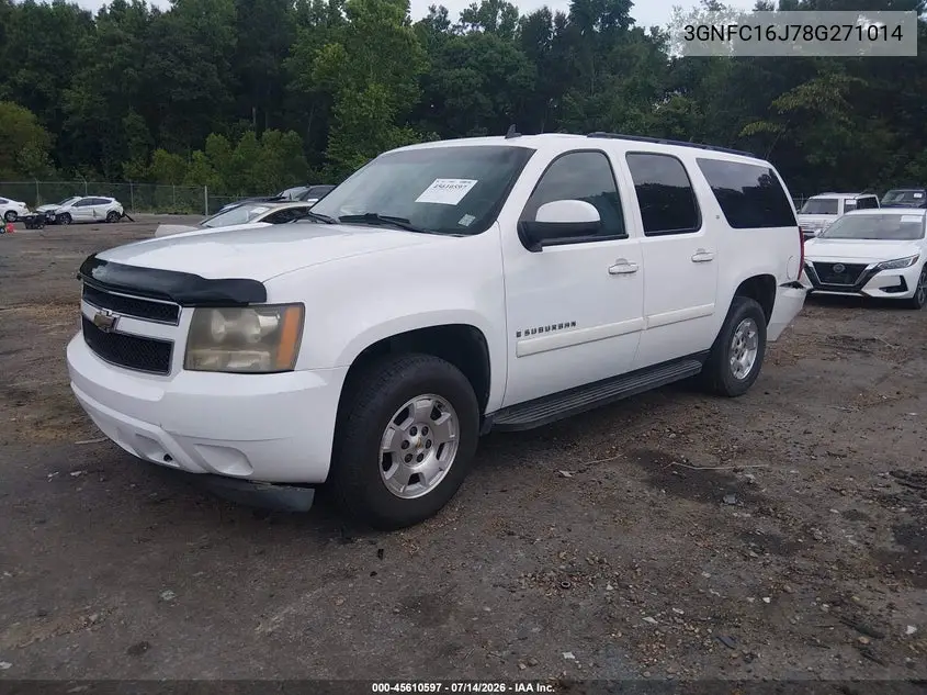 2008 Chevrolet Suburban 1500 Lt VIN: 3GNFC16J78G271014 Lot: 45610597