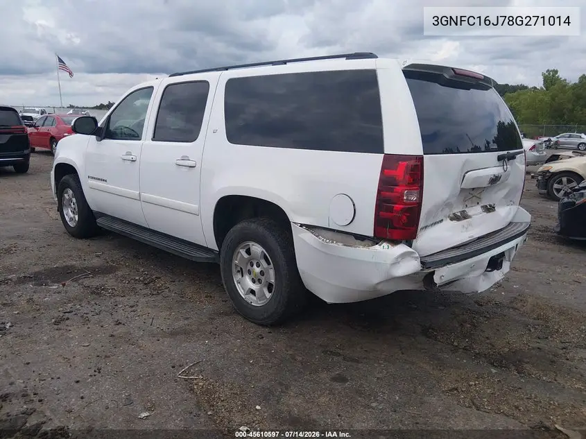 2008 Chevrolet Suburban 1500 Lt VIN: 3GNFC16J78G271014 Lot: 45610597