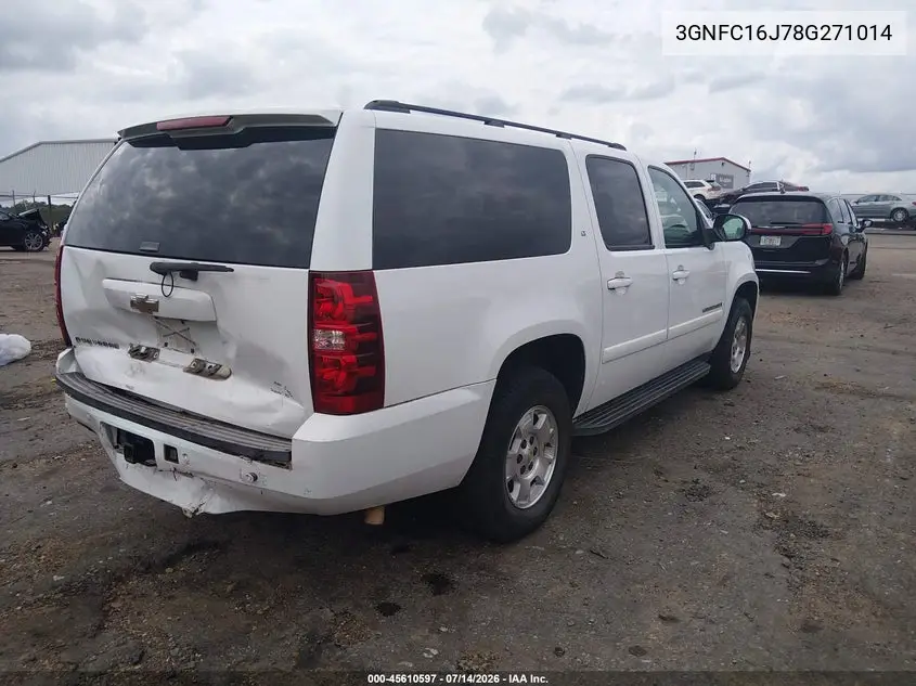 2008 Chevrolet Suburban 1500 Lt VIN: 3GNFC16J78G271014 Lot: 45610597