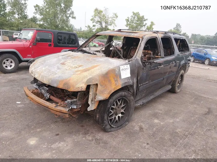 2008 Chevrolet Suburban 1500 Ltz VIN: 1GNFK16368J210787 Lot: 45624913