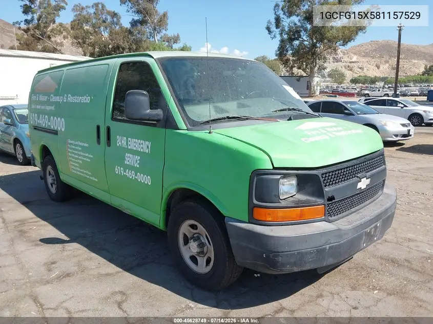 2008 Chevrolet Express Work Van VIN: 1GCFG15X581157529 Lot: 45628749