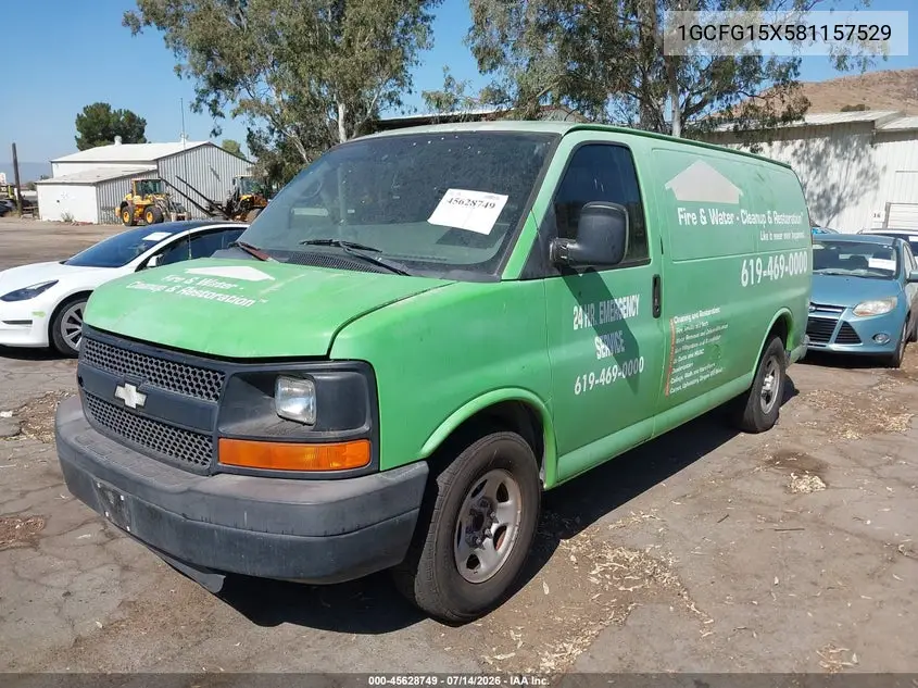 2008 Chevrolet Express Work Van VIN: 1GCFG15X581157529 Lot: 45628749