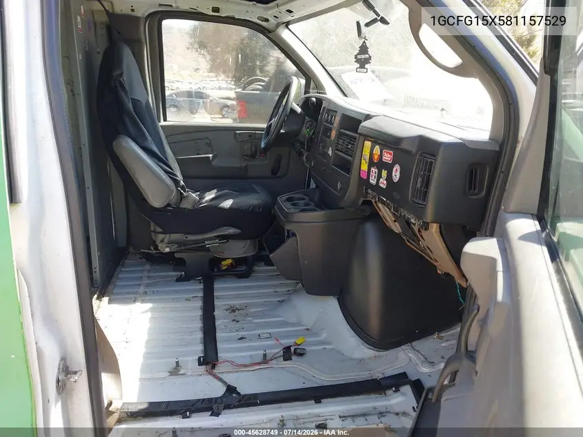 2008 Chevrolet Express Work Van VIN: 1GCFG15X581157529 Lot: 45628749