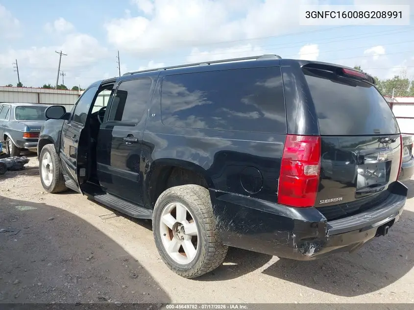 2008 Chevrolet Suburban 1500 Lt VIN: 3GNFC16008G208991 Lot: 45649782