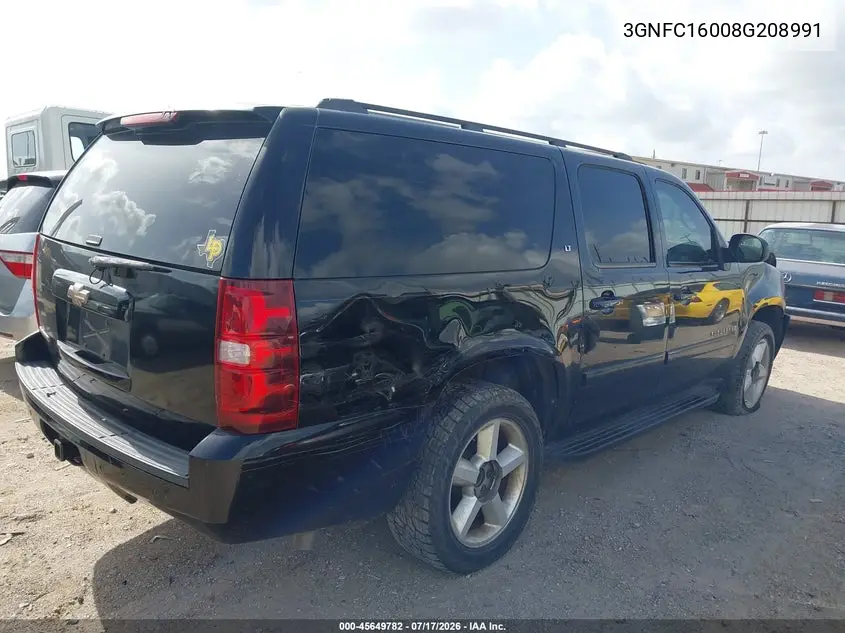 2008 Chevrolet Suburban 1500 Lt VIN: 3GNFC16008G208991 Lot: 45649782