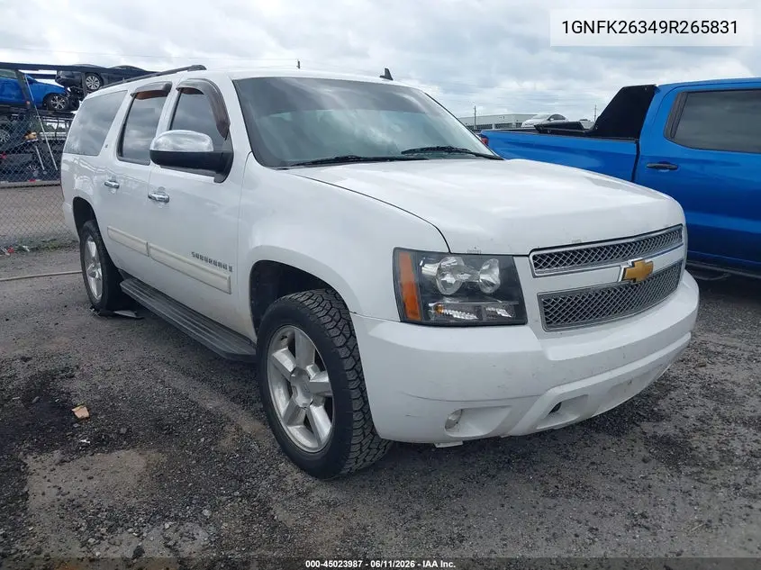 2009 Chevrolet Suburban 1500 Lt1 VIN: 1GNFK26349R265831 Lot: 45023987