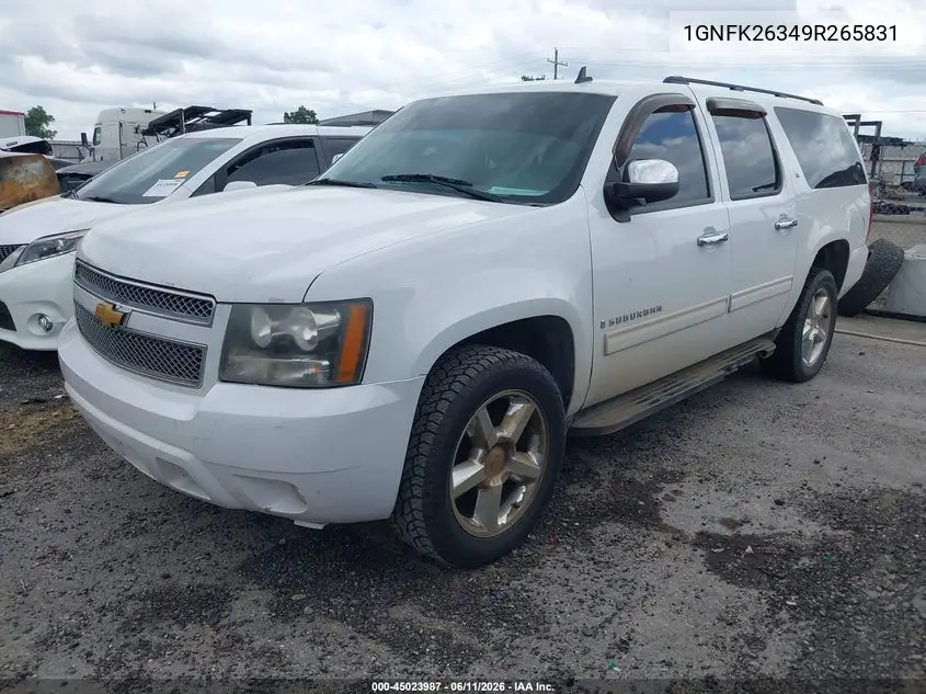 2009 Chevrolet Suburban 1500 Lt1 VIN: 1GNFK26349R265831 Lot: 45023987