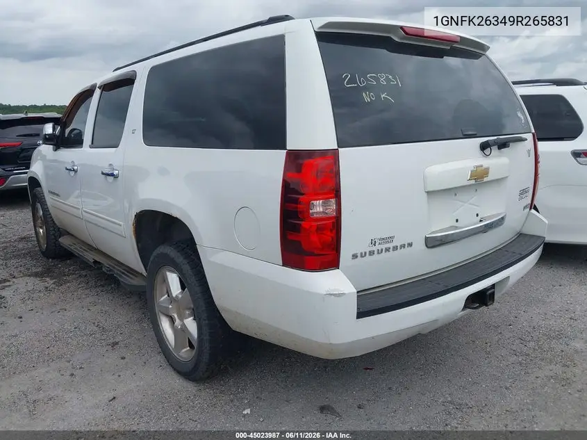 2009 Chevrolet Suburban 1500 Lt1 VIN: 1GNFK26349R265831 Lot: 45023987