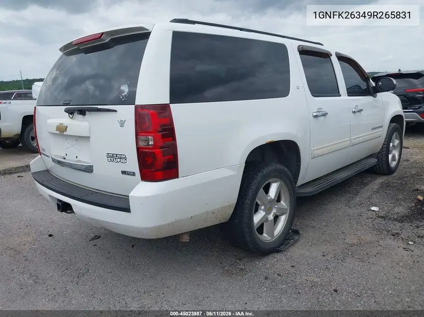 2009 Chevrolet Suburban 1500 Lt1 VIN: 1GNFK26349R265831 Lot: 45023987