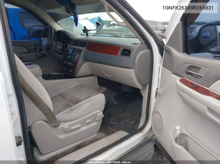2009 Chevrolet Suburban 1500 Lt1 VIN: 1GNFK26349R265831 Lot: 45023987