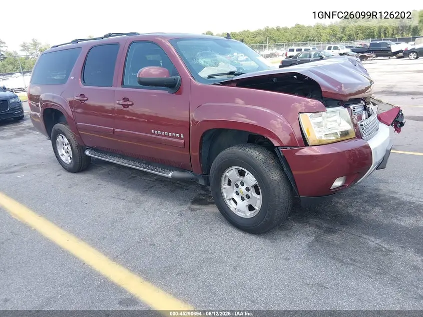2009 Chevrolet Suburban 1500 Lt2 VIN: 1GNFC26099R126202 Lot: 45290694
