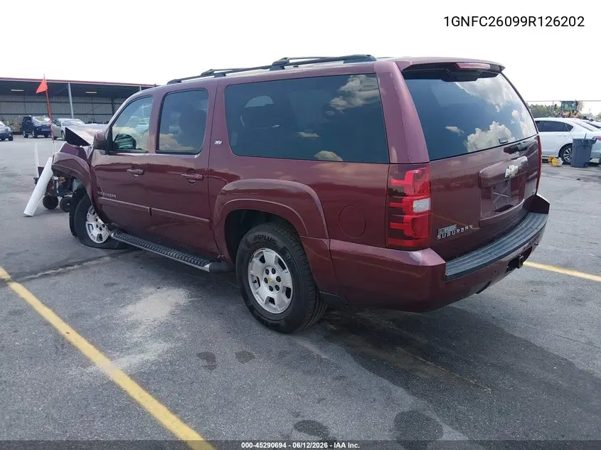 2009 Chevrolet Suburban 1500 Lt2 VIN: 1GNFC26099R126202 Lot: 45290694
