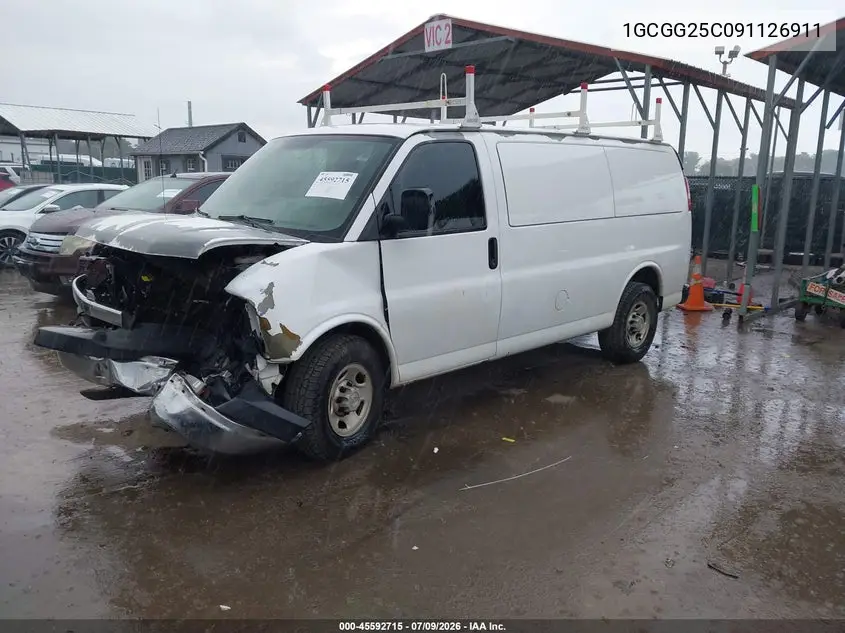 2009 Chevrolet Express Work Van VIN: 1GCGG25C091126911 Lot: 45592715