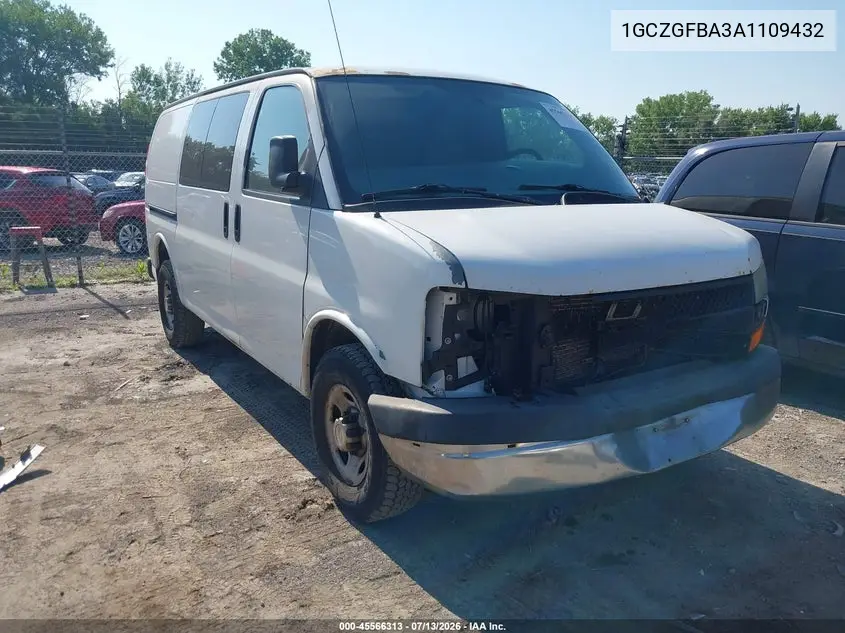 2010 Chevrolet Express 2500 Work Van VIN: 1GCZGFBA3A1109432 Lot: 45566313