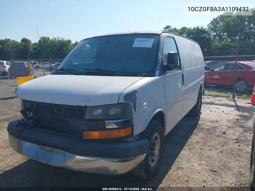 2010 Chevrolet Express 2500 Work Van VIN: 1GCZGFBA3A1109432 Lot: 45566313