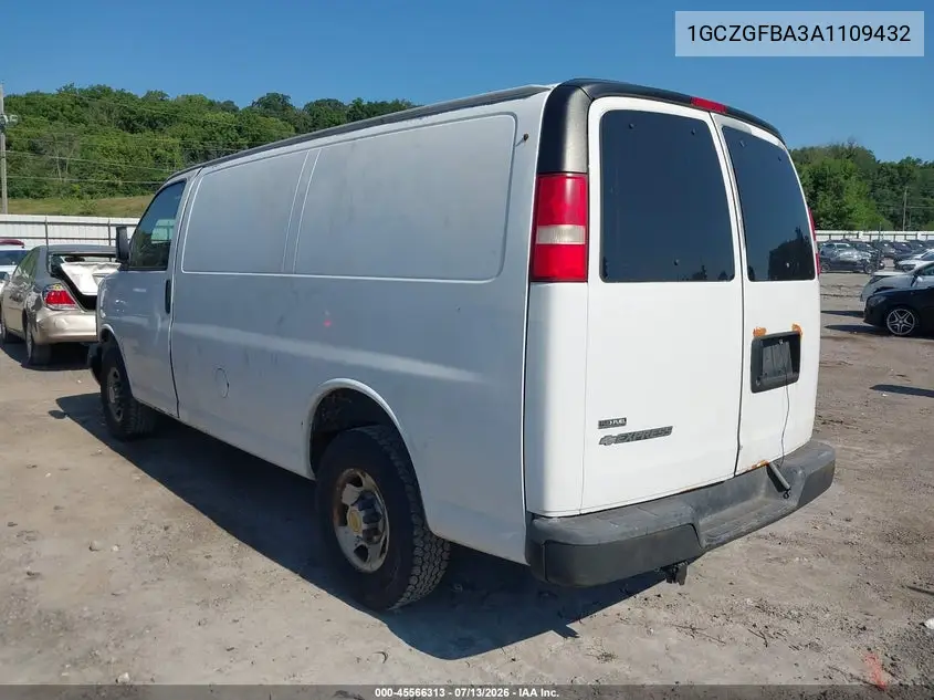 2010 Chevrolet Express 2500 Work Van VIN: 1GCZGFBA3A1109432 Lot: 45566313