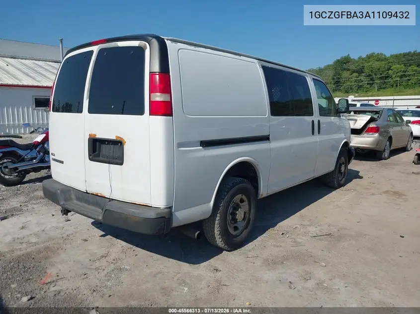 2010 Chevrolet Express 2500 Work Van VIN: 1GCZGFBA3A1109432 Lot: 45566313