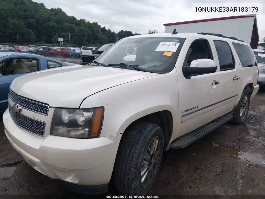 2010 Chevrolet Suburban 1500 Ltz VIN: 1GNUKKE33AR183179 Lot: 45602973