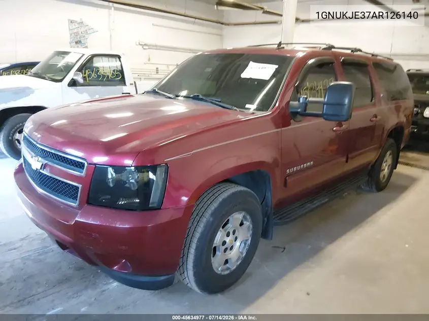 2010 Chevrolet Suburban 1500 Lt1 VIN: 1GNUKJE37AR126140 Lot: 45634977