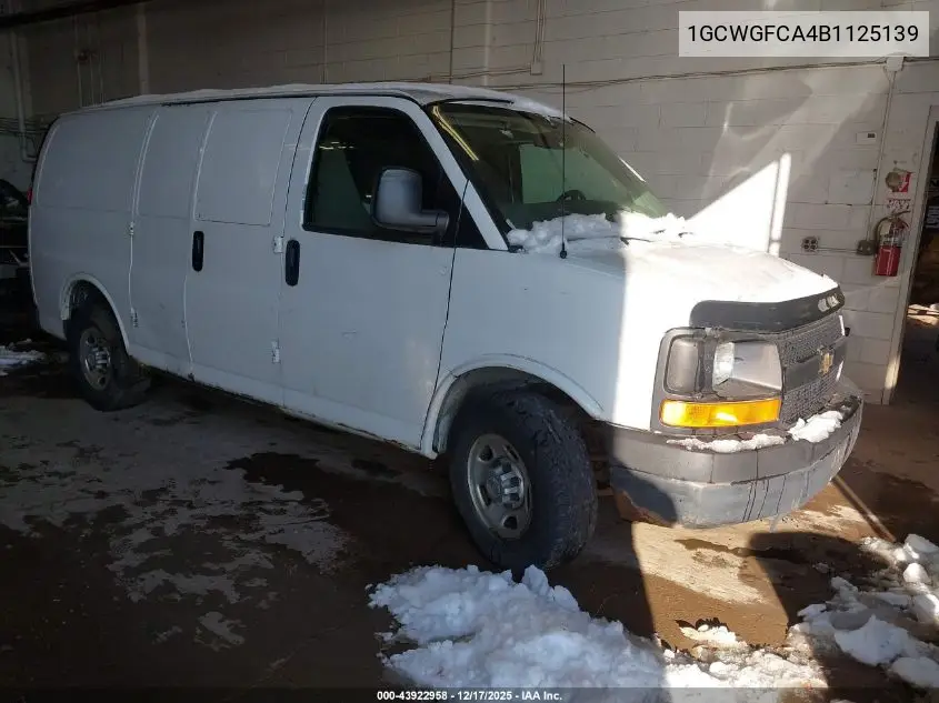 1GCWGFCA4B1125139 2011 Chevrolet Express 2500 Work Van