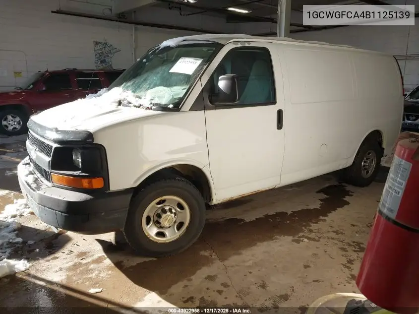 1GCWGFCA4B1125139 2011 Chevrolet Express 2500 Work Van