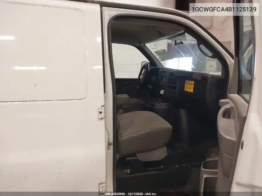1GCWGFCA4B1125139 2011 Chevrolet Express 2500 Work Van