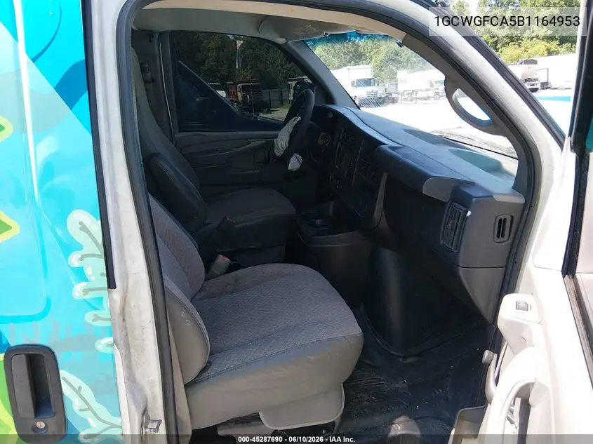 2011 Chevrolet Express 2500 Work Van VIN: 1GCWGFCA5B1164953 Lot: 45287690