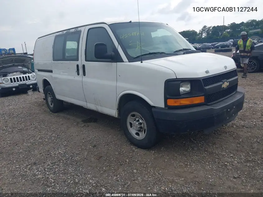 2011 Chevrolet Express 2500 Work Van VIN: 1GCWGFCA0B1127244 Lot: 45569731