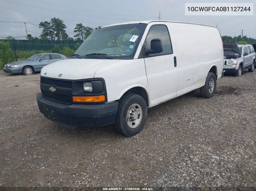 2011 Chevrolet Express 2500 Work Van VIN: 1GCWGFCA0B1127244 Lot: 45569731