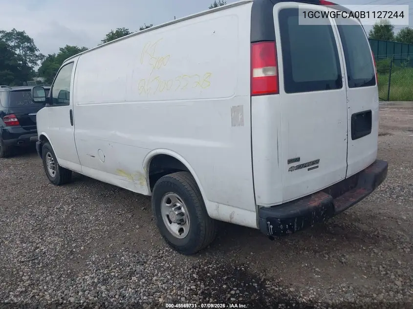 2011 Chevrolet Express 2500 Work Van VIN: 1GCWGFCA0B1127244 Lot: 45569731