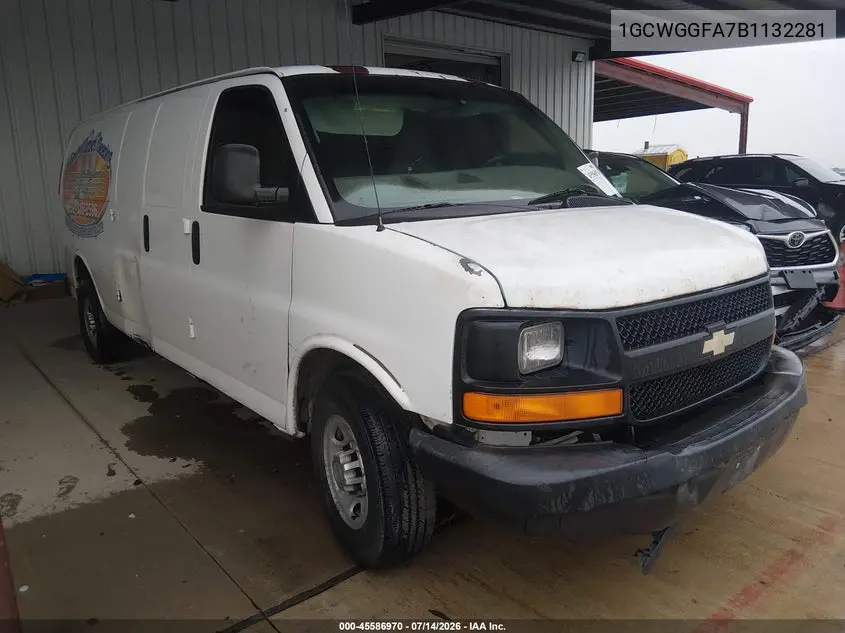 2011 Chevrolet Express 2500 Work Van VIN: 1GCWGGFA7B1132281 Lot: 45586970