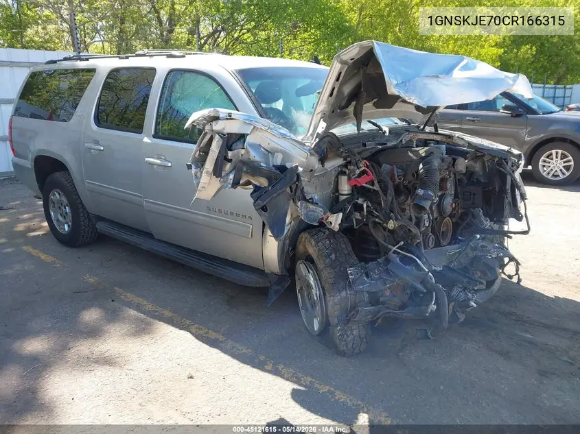 1GNSKJE70CR166315 2012 Chevrolet Suburban 1500 Lt