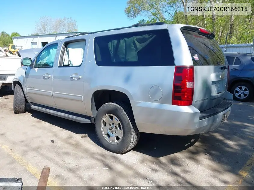 1GNSKJE70CR166315 2012 Chevrolet Suburban 1500 Lt