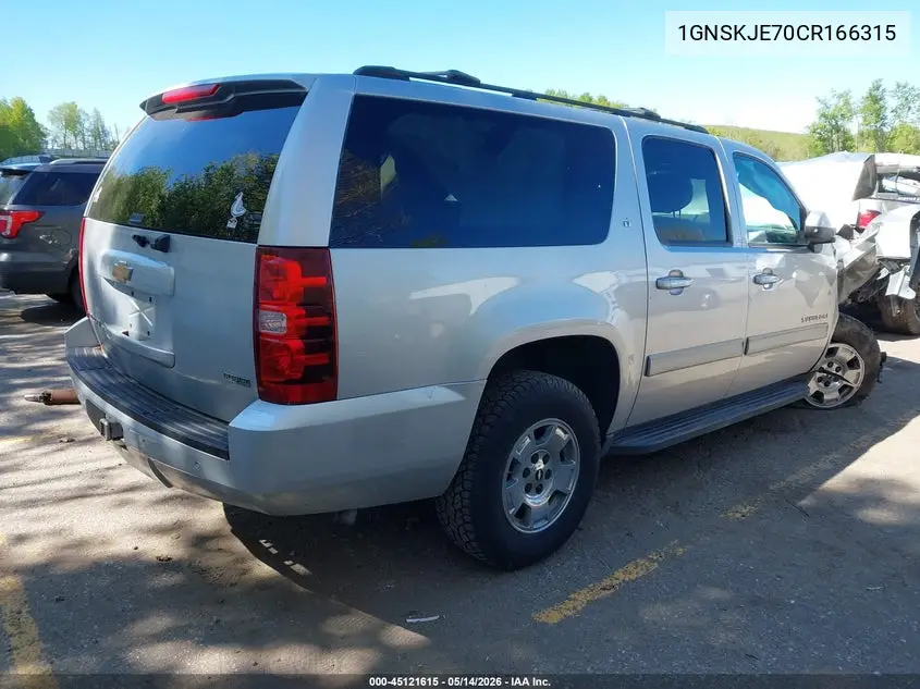 1GNSKJE70CR166315 2012 Chevrolet Suburban 1500 Lt