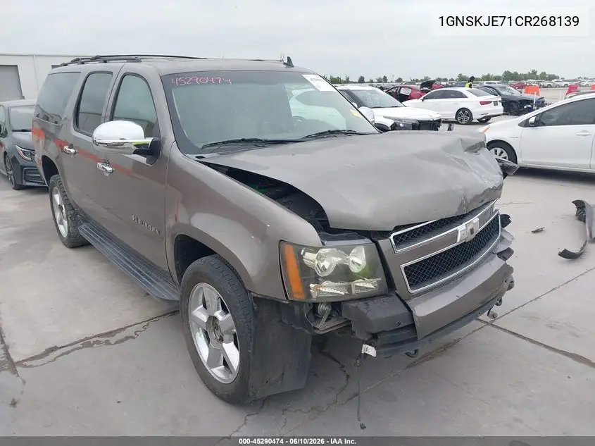 2012 Chevrolet Suburban 1500 Lt VIN: 1GNSKJE71CR268139 Lot: 45290474