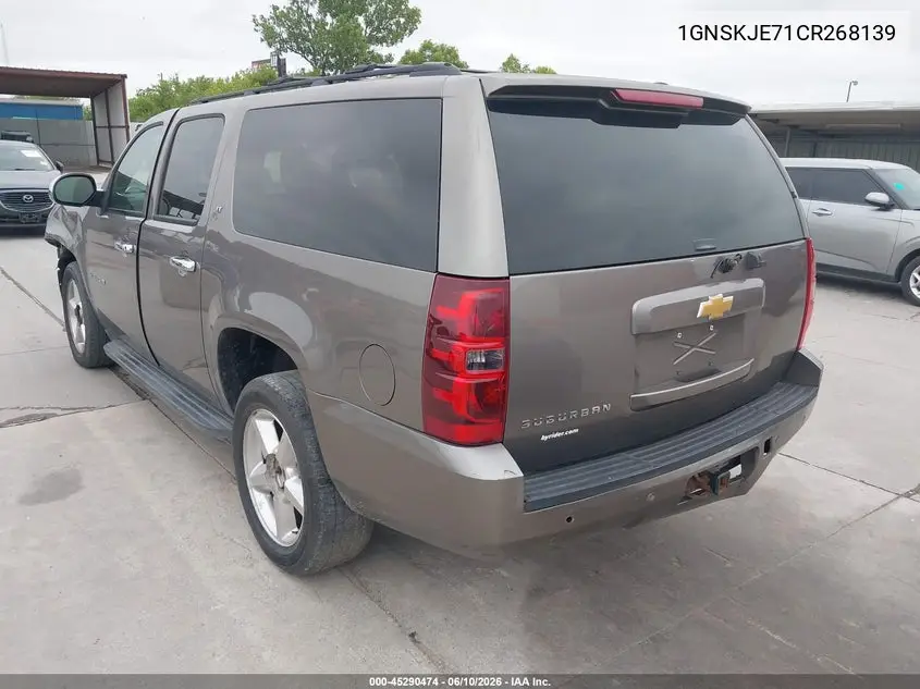 2012 Chevrolet Suburban 1500 Lt VIN: 1GNSKJE71CR268139 Lot: 45290474