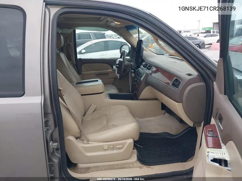2012 Chevrolet Suburban 1500 Lt VIN: 1GNSKJE71CR268139 Lot: 45290474