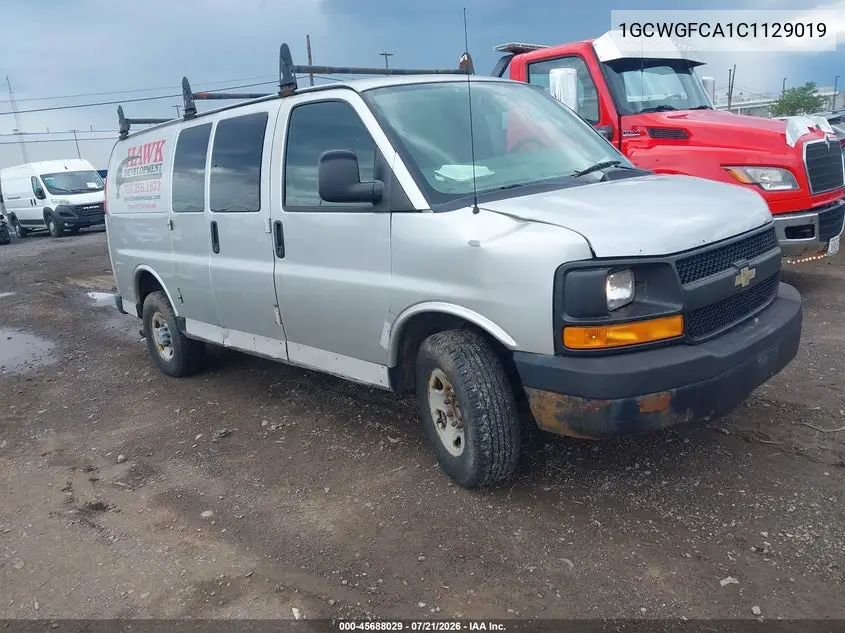 2012 Chevrolet Express 2500 Work Van VIN: 1GCWGFCA1C1129019 Lot: 45688029