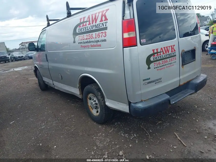 2012 Chevrolet Express 2500 Work Van VIN: 1GCWGFCA1C1129019 Lot: 45688029