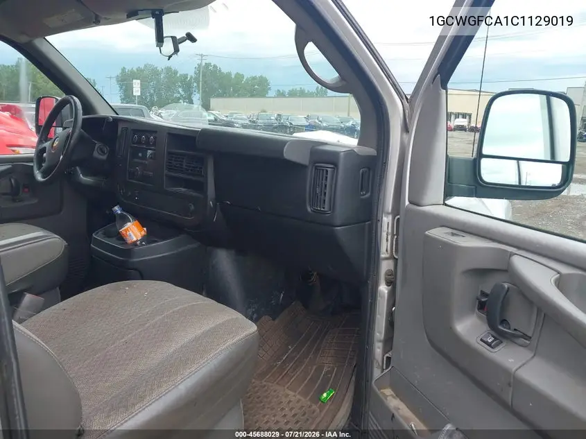 2012 Chevrolet Express 2500 Work Van VIN: 1GCWGFCA1C1129019 Lot: 45688029