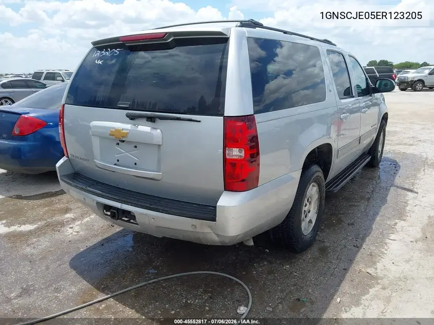2014 Chevrolet Suburban 1500 Lt VIN: 1GNSCJE05ER123205 Lot: 45552817