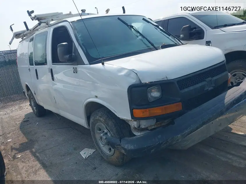 2014 Chevrolet Express 2500 Work Van VIN: 1GCWGFCAXE1146727 Lot: 45588502