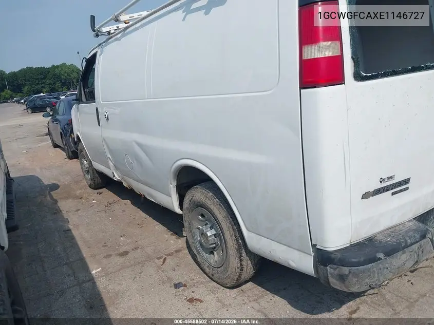 2014 Chevrolet Express 2500 Work Van VIN: 1GCWGFCAXE1146727 Lot: 45588502
