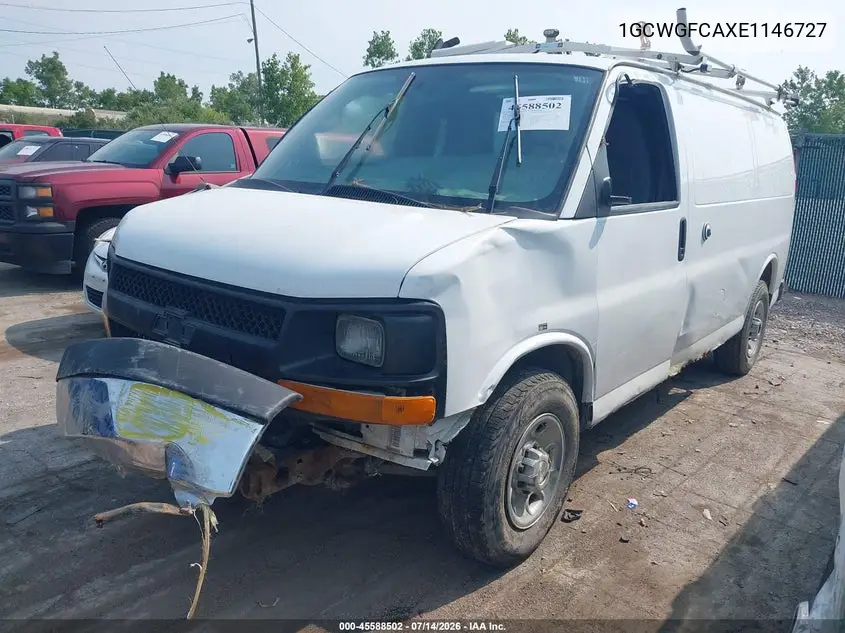2014 Chevrolet Express 2500 Work Van VIN: 1GCWGFCAXE1146727 Lot: 45588502