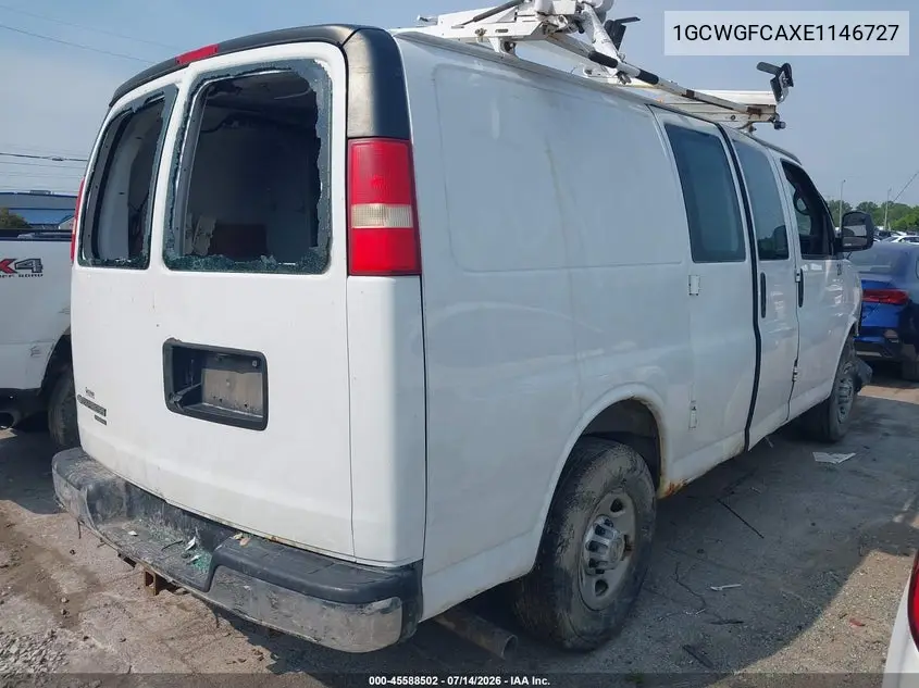 2014 Chevrolet Express 2500 Work Van VIN: 1GCWGFCAXE1146727 Lot: 45588502