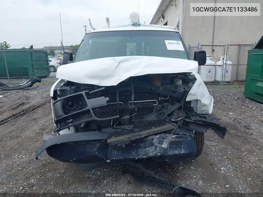 2014 Chevrolet Express 2500 Work Van VIN: 1GCWGGCA7E1133486 Lot: 45603382