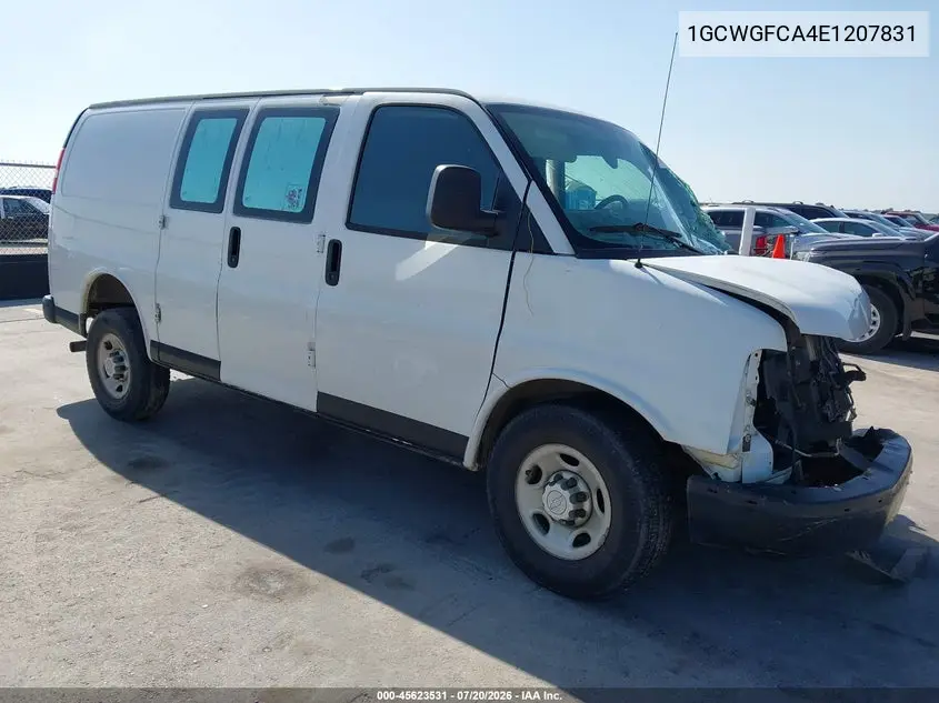 2014 Chevrolet Express 2500 Work Van VIN: 1GCWGFCA4E1207831 Lot: 45623531