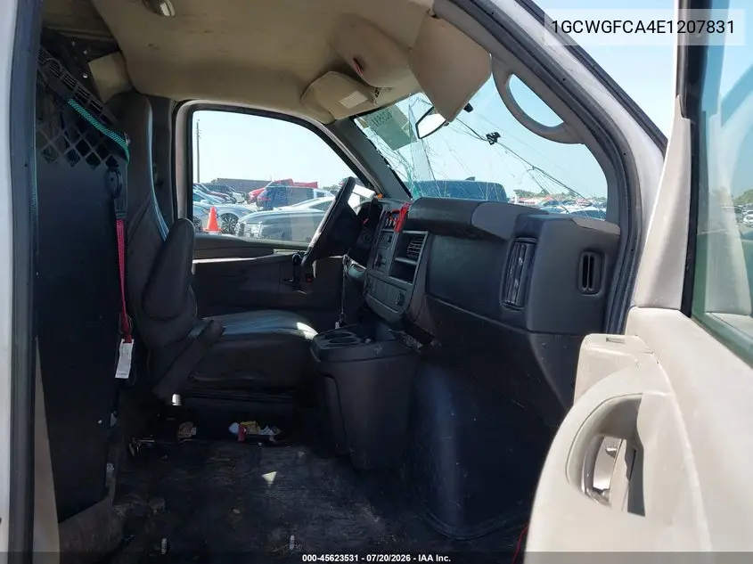 2014 Chevrolet Express 2500 Work Van VIN: 1GCWGFCA4E1207831 Lot: 45623531