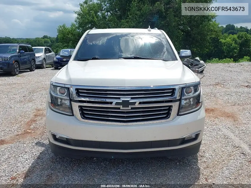 2015 Chevrolet Suburban 1500 Ltz VIN: 1GNSKKKC0FR543673 Lot: 45332286