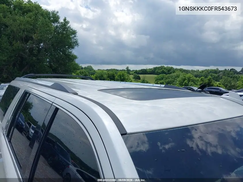 2015 Chevrolet Suburban 1500 Ltz VIN: 1GNSKKKC0FR543673 Lot: 45332286